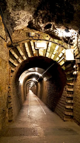 Túnel na mina de gesso seegrotte — Fotografia de Stock