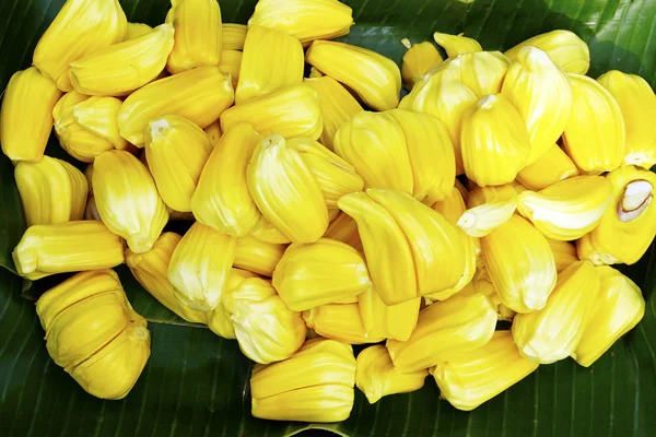 Yellow jackfruit at fresh market — Stock Photo, Image