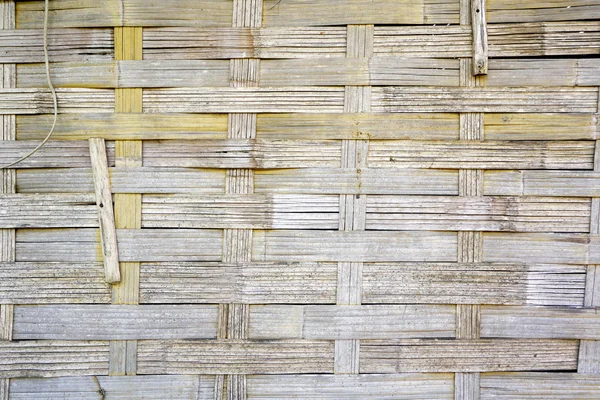 Woven bamboo strips wall vernecular — Stock Photo, Image