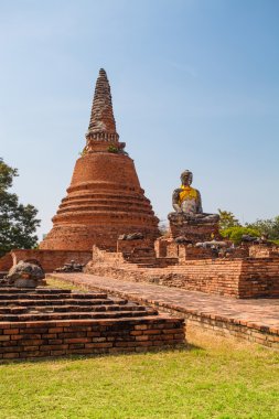 Ayutthaya güzel tapınakta. Tayland.