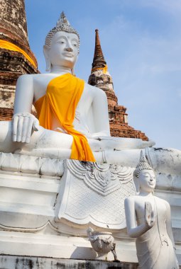 Ayutthaya güzel tapınakta. Tayland.