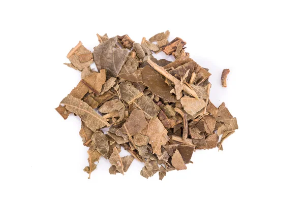 Hoja de níspero seco o Pi Pa Ye medicina tradicional china — Foto de Stock
