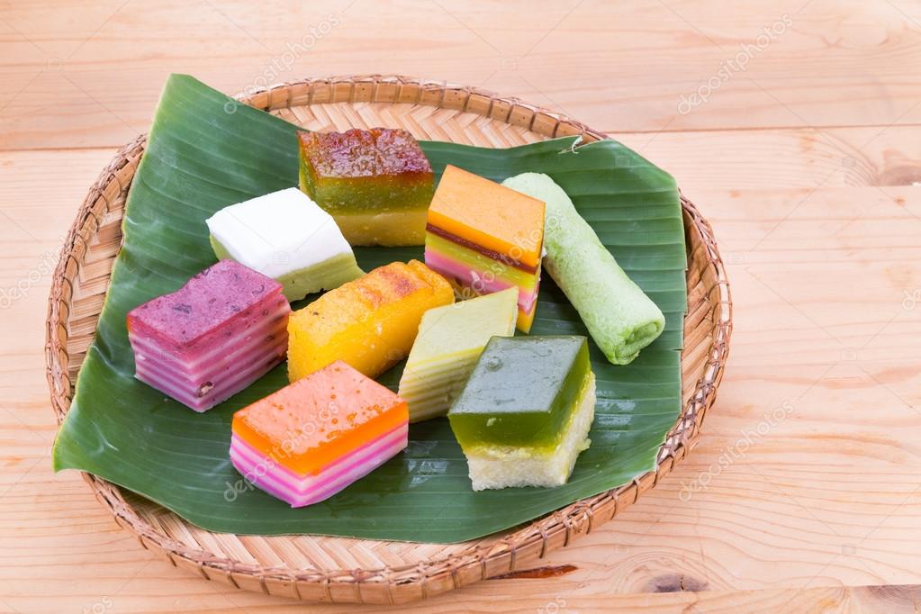 Dessert sucré assortie populaire de Malaisie ou connu 
