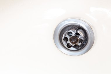 Banyo lavabo drenaj çıkışı saç sürü tuzak