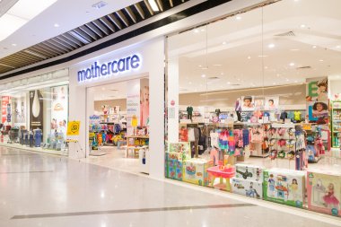 Kuala Lumpur, Malezya, 16 Temmuz 2016: Mothercare anne ve küçük çocuklar ile 1500 stok için uluslararası bir perakendeci 60 ülke arasında olduğunu.
