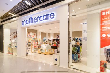 Kuala Lumpur, Malezya, 16 Temmuz 2016: Mothercare anne ve küçük çocuklar ile 1500 stok için uluslararası bir perakendeci 60 ülke arasında olduğunu.