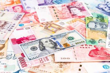 Bize dolar büyük para birimi not yığını ile