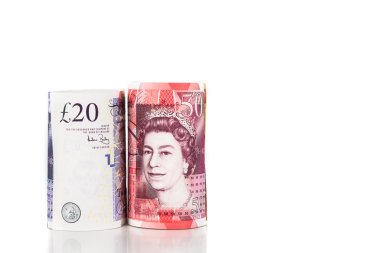 Kadar yakın, İngiliz Sterlini para birimi Not kadar haddelenmiş