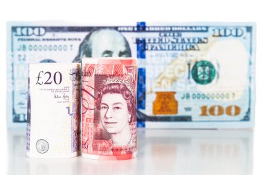 Bize doları karşısında İngiliz Lirası Döviz Alım notun yakın çekim