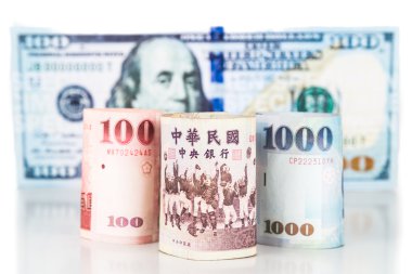Yeni Tayvan para birimi Not bize doları karşısında, yakın çekim