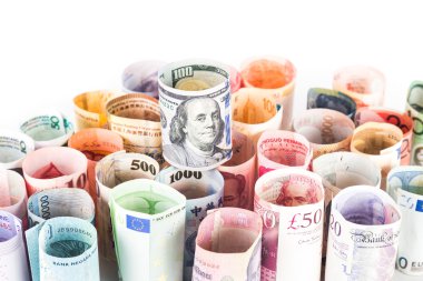 Bize doları toplu para birimi notlarında üst yığını