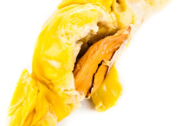 Musang Kral durian çeşitli kalın ciltlerinin küçük düz ve yumuşak tohum