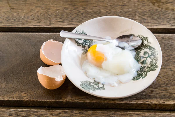 Ασίας κινεζική μισό μαλακό βραστό αυγό από σάλτσα — Φωτογραφία Αρχείου