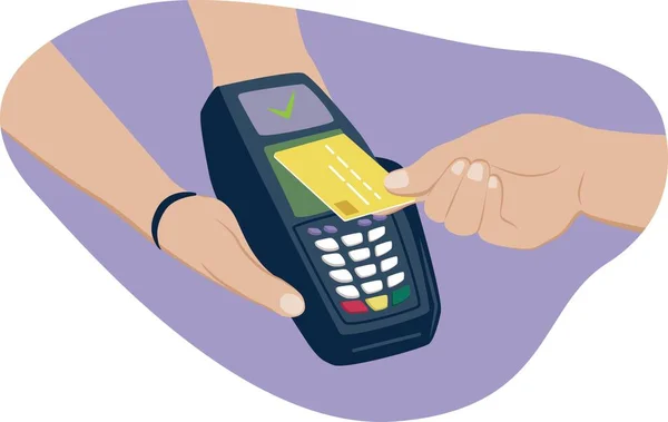 Banka terminalinin yanında ödeme