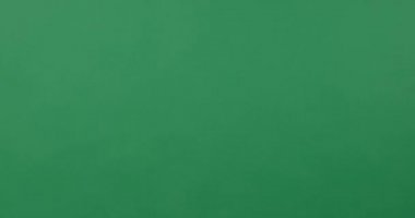 Yeşil ekranda harika bir fikirle gelen kadın eli.