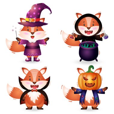 Cadılar Bayramı karakter koleksiyonu olan şirin tilki.