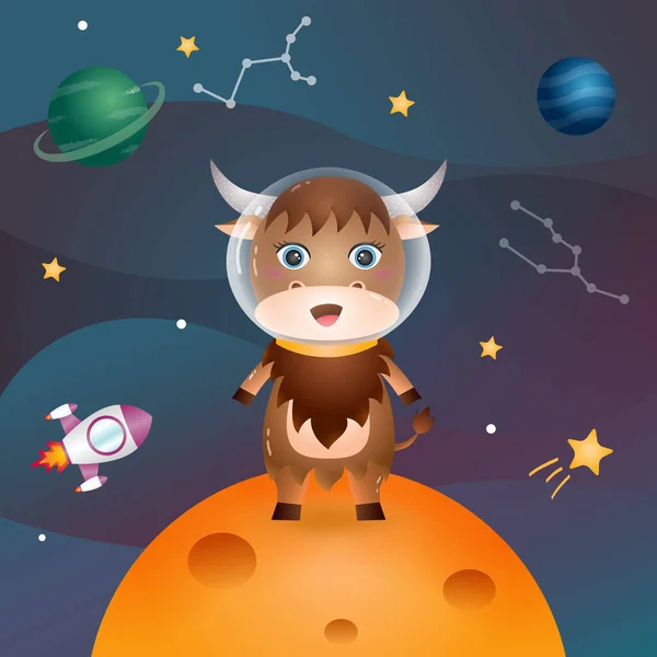 Uzay galaksisinde şirin bir öküz