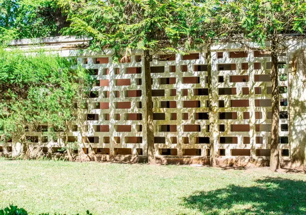 Kareler ve yeşil çimen