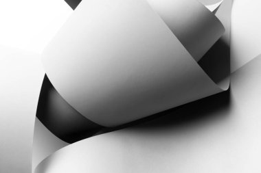 Geometrik şekiller renkli kağıtlar yaptı. Soyut 