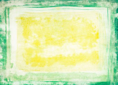 Yeşil kenarlı sarı kağıt tabaka, doku arkaplanı