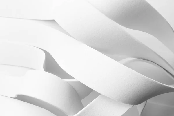 Composição Abstrato Com Elementos Brancos Ondulados Fundo Granulado — Fotografia de Stock