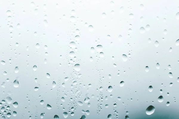 Rainy Day Window Close Raindrops Glass — Fotografia de Stock