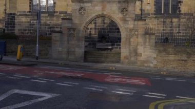 Huddersfield İngiltere 'deki eski İngiliz Kilisesi Girişi