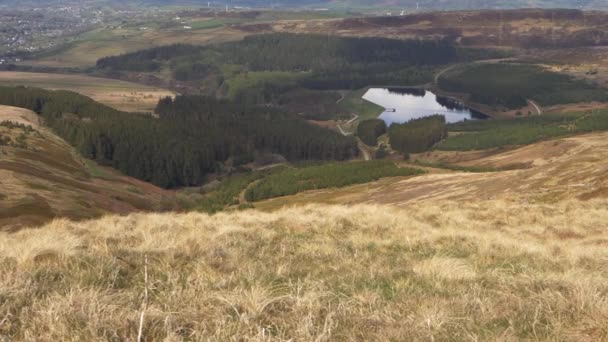 Paisagem de Yorkshire com lagos charnecas e florestas — Vídeo de Stock