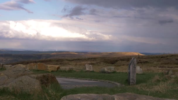 Yorkshire wrzosowiska w Peak District upływu czasu — Wideo stockowe