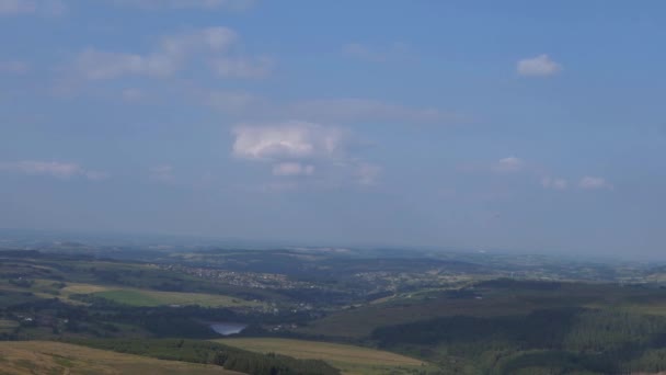 Peak District em Yorkshire tiro largamente estabelecido — Vídeo de Stock