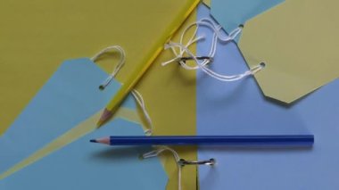 Dosya ve adres etiketli ofis durgunluğu