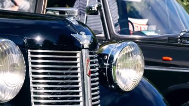 Klasik Dewsbury West Yorkshire otomobilinde ızgara 4 Ekim 2022 seçici odak noktası