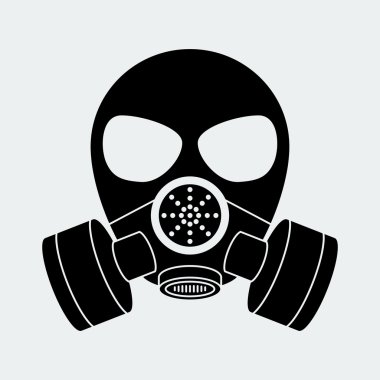 Vektör biohazard maskesi beyaz
