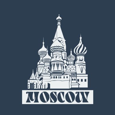 Vektör Moskova Saint Basils Katedrali