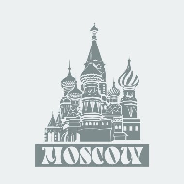 Vektör Moskova Saint Basils Katedrali.
