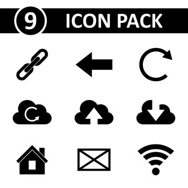 Vektör Icon pack. EPS 10 biçimlendirmek.