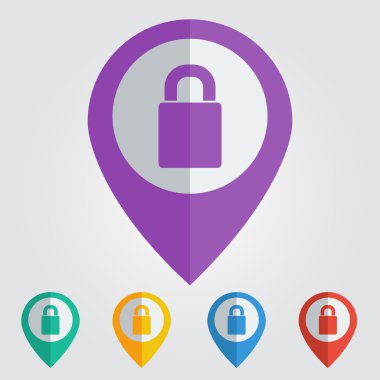 Renk iğne ile kilit kutsal kişilerin resmi