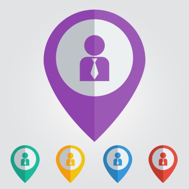 İğne adamla simgeler renk.