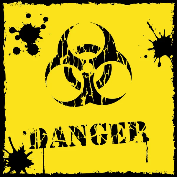 Danger biohazard icon — Stock Vector