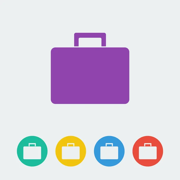 Bolsa círculo iconos conjunto — Vector de stock