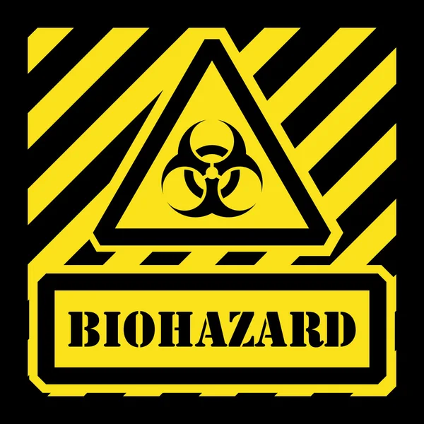 Farlig biohazard ikon — Stock vektor