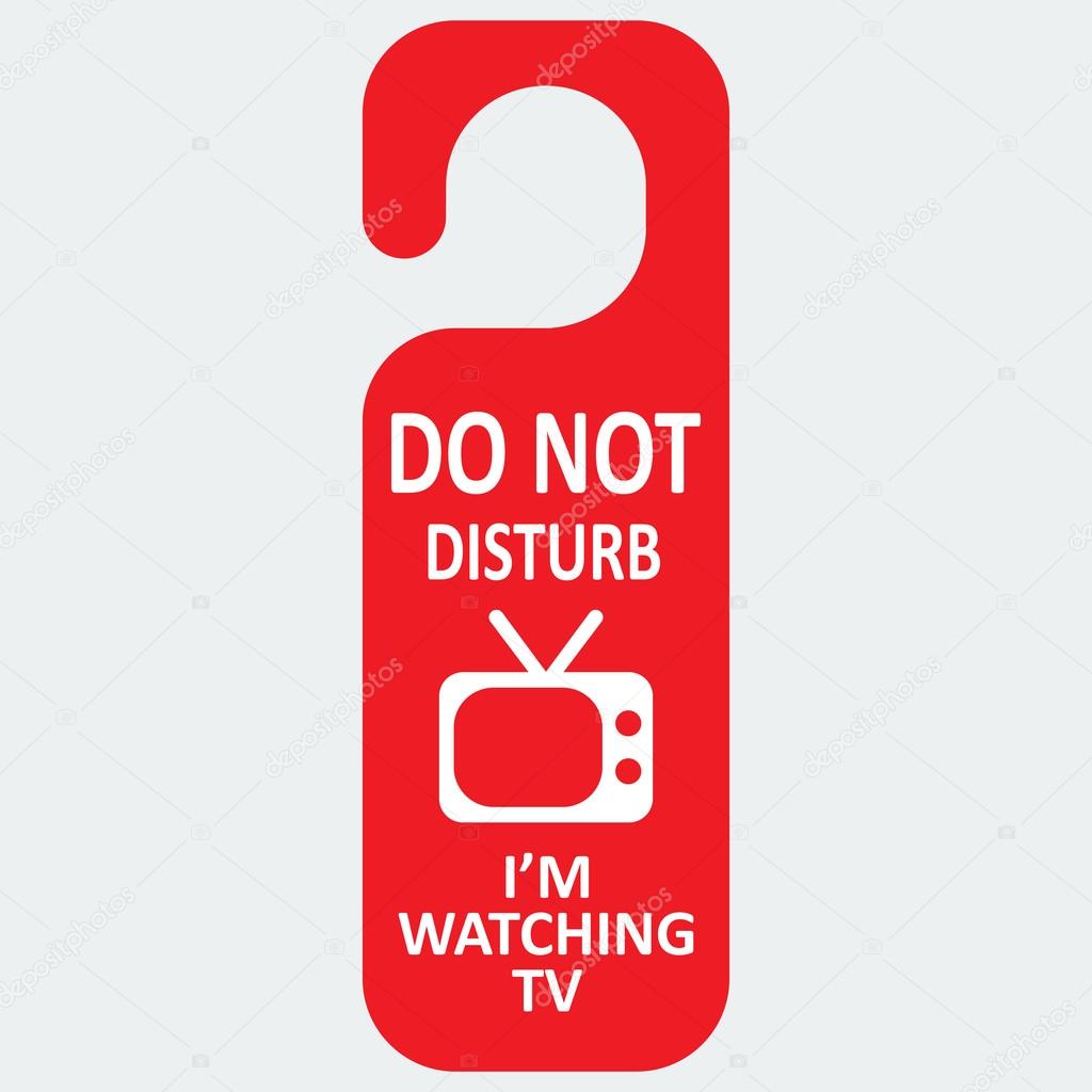 Do not disturb sign