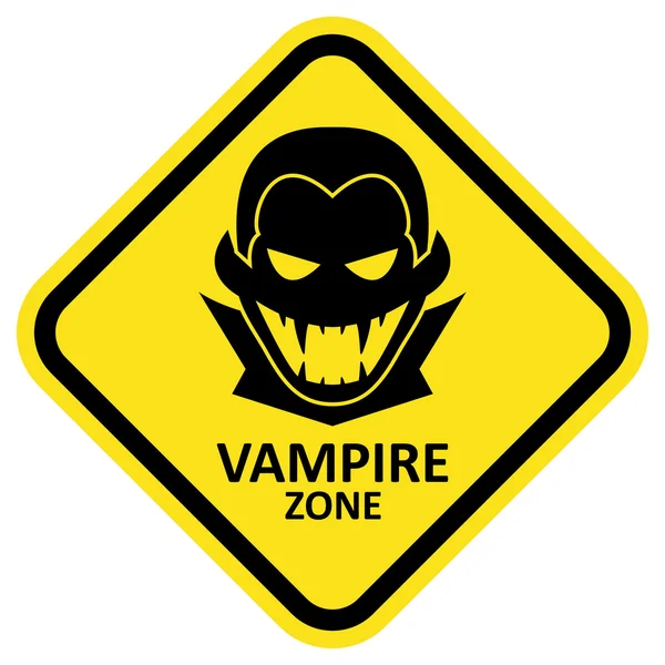 Vector sign. Vampire zone. Format eps 10 — Stock Vector