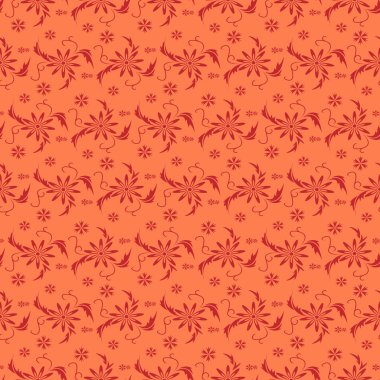 Soyut çiçek desenleri.