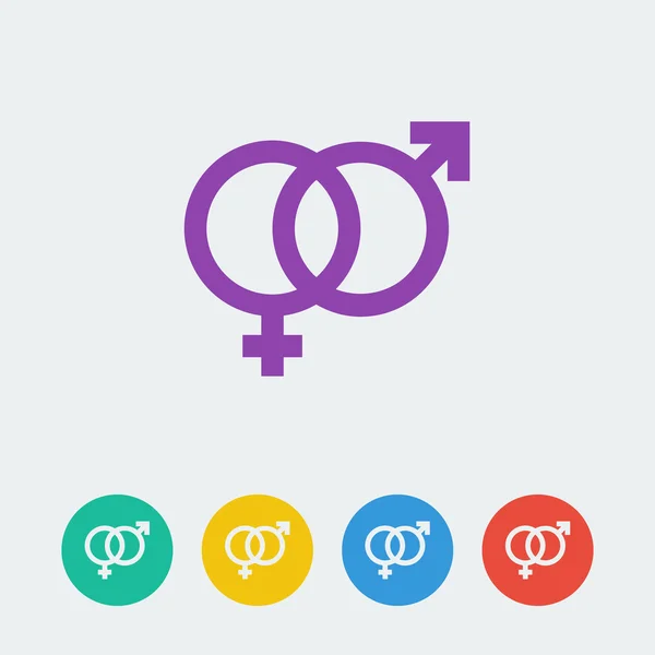 Gender symbols  icons set — Stock Vector