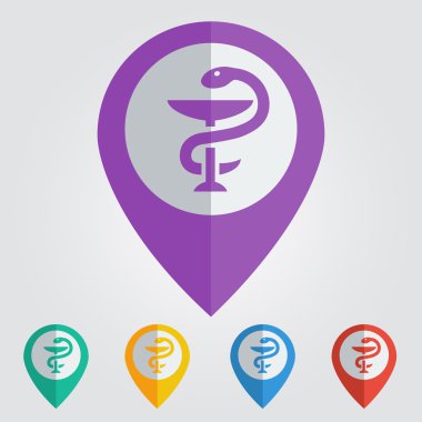 eczane sembolü, harita PIN