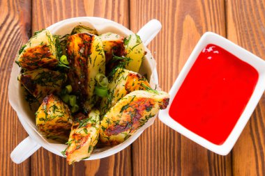 ev ketçap tatlı patates kızartması