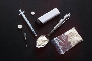 kırmızı ışık dozu ağır uyuşturucu konsepti bağımlılığı durdurun