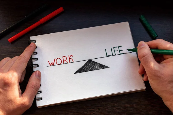 İş ve hayat arasında bir denge arayan bir adam.