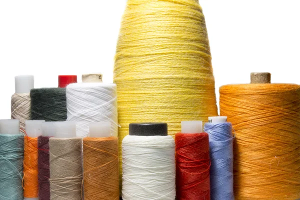 Sewing thread isolated over white — Stock Photo, Image